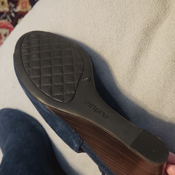 Nurture Deni Blue Wedges - Picture 2 of 5